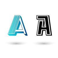 Vintage Letter A Typography Design vector