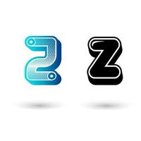 Modern Letter Z Icon Illustration vector