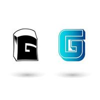 Abstract 3D Letter G Illustration vector