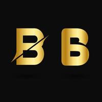 Vector Luxury Letter B Typography