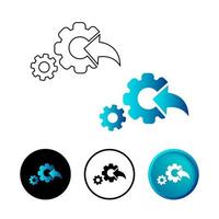 Abstract Implementation Icon Illustration vector