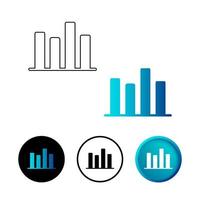 Abstract Chart Line Icon Illustration vector