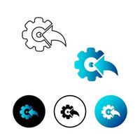 Abstract Integration Icon Illustration vector