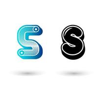 Modern Letter S Icon Illustration vector