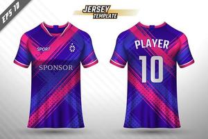 Sports jersey and t-shirt template sports jersey design vector mockup.