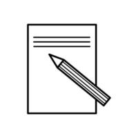 Edit file icon, note, sign up icon vector