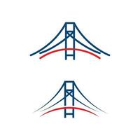 Ilustración de icono de vector de puente