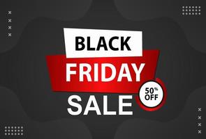 red color black friday banner template design. template design for sales promotion. vector