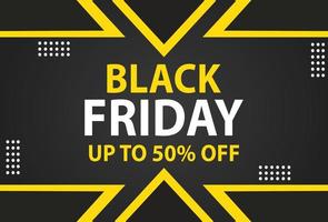 yellow color black friday banner template design. template design for sales promotion. vector