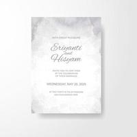 Watercolor wedding invitation card. Beautiful wedding card watercolor with splash. vector