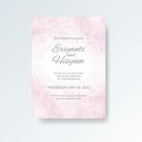 Watercolor wedding invitation card. Beautiful wedding card watercolor with splash. vector