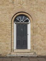 black traditional british door photo