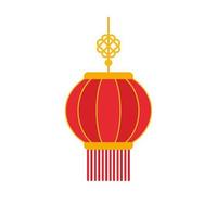 red round chinese lantern element for decoration for Chinese New Year vector