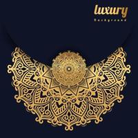 Creative Luxury mandala background with golden arabesque pattern Golden arabesque arabas style for Islamic Ramadan Style Decorative mandala. Ornamental floral art Design, Cover
