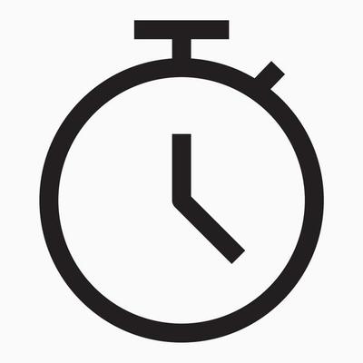 Timer stopwatch outline style icon