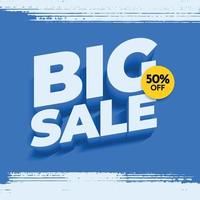 3d illustrations. big sale banner template. promotion poster. vector