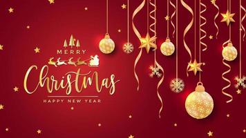 Merry christmas illustration background vector