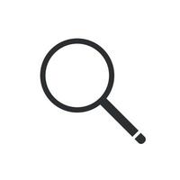 Magnifying glass icon. search, loupe, glass, magnifier, find, zoom sign icon for web and mobile app. Free Vector