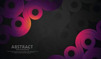 Abstract wave lines and round shapes background for element design and other users vector