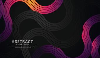 Abstract wave lines and round shapes background for element design and other users vector