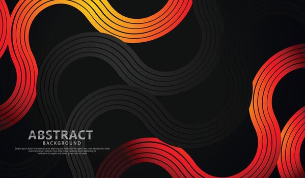 Abstract wave lines and round shapes background for element design and other users vector