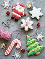 Christmas holiday gingerbread cookies photo