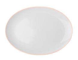 Placa de cerámica aislado sobre fondo blanco.