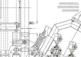 cubrir. dibujos de ingeniería de vectores. fabricación de instrumentos mecánicos. antecedentes técnicos abstractos. ilustracion tecnica vector