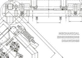 cubrir. dibujos de ingeniería de vectores. fabricación de instrumentos mecánicos. antecedentes técnicos abstractos. ilustracion tecnica vector