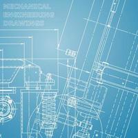 Plano. Ilustración de ingeniería vectorial. sistemas de diseño asistido por computadora vector