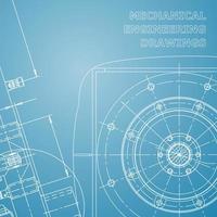 Plano. Ilustración de ingeniería vectorial. sistemas de diseño asistido por computadora vector