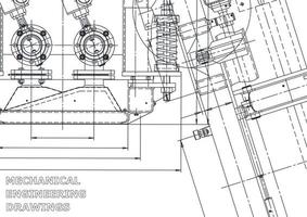 cubrir. dibujos de ingeniería de vectores. fabricación de instrumentos mecánicos. antecedentes técnicos abstractos. ilustracion tecnica vector