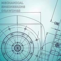 plano, bosquejo. Ilustración de ingeniería vectorial. portada, volante, pancarta, fondo vector