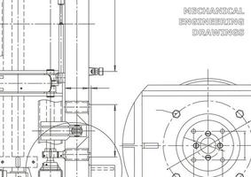 Cover. Vector engineering drawings. Mechanical instrument making. Technical abstract backgrounds. Technical illustration