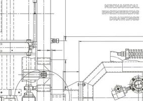 cubrir. dibujos de ingeniería de vectores. fabricación de instrumentos mecánicos. antecedentes técnicos abstractos. ilustracion tecnica vector