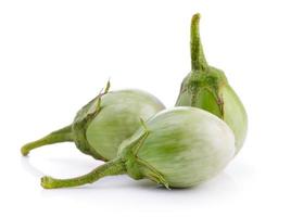 eggplant on white background photo