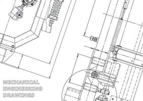 cubrir. dibujos de ingeniería de vectores. fabricación de instrumentos mecánicos. antecedentes técnicos abstractos. ilustracion tecnica vector