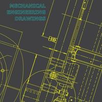 Plano. Ilustración de ingeniería vectorial. sistemas de diseño asistido por computadora vector