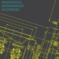 Plano. Ilustración de ingeniería vectorial. sistemas de diseño asistido por computadora vector