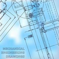 Blueprint, Sketch. Vector engineering illustration. Cover, flyer, banner, background