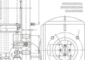 cubrir. dibujos de ingeniería de vectores. fabricación de instrumentos mecánicos. antecedentes técnicos abstractos. ilustracion tecnica vector