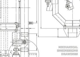 Cover. Vector engineering drawings. Mechanical instrument making. Technical abstract backgrounds. Technical illustration