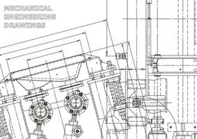 cubrir. dibujos de ingeniería de vectores. fabricación de instrumentos mecánicos. antecedentes técnicos abstractos. ilustracion tecnica vector