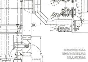 cubrir. dibujos de ingeniería de vectores. fabricación de instrumentos mecánicos. antecedentes técnicos abstractos. ilustracion tecnica vector