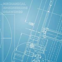 Plano. Ilustración de ingeniería vectorial. sistemas de diseño asistido por computadora vector