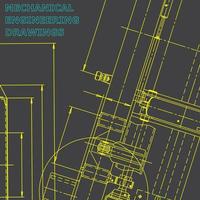 Plano. Ilustración de ingeniería vectorial. sistemas de diseño asistido por computadora vector