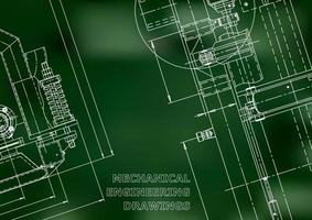 Blueprint, Sketch. Vector engineering illustration. Cover, flyer, banner, background