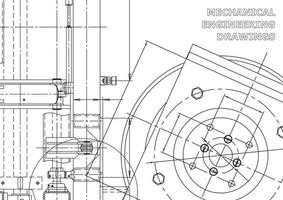 Cover. Vector engineering drawings. Mechanical instrument making. Technical abstract backgrounds. Technical illustration