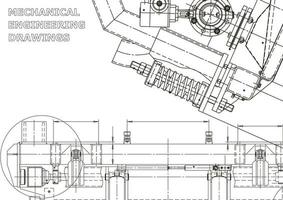 Cover. Vector engineering drawings. Mechanical instrument making. Technical abstract backgrounds. Technical illustration