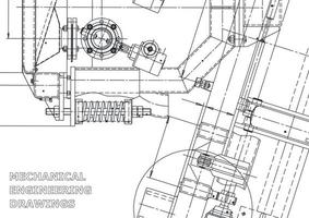 cubrir. dibujos de ingeniería de vectores. fabricación de instrumentos mecánicos. antecedentes técnicos abstractos. ilustracion tecnica vector